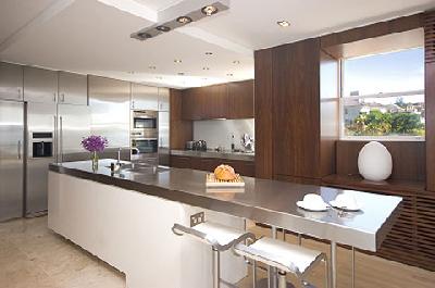 Muebles a Medida - Mueble de cocina contemporneo con acero (Mod 21)